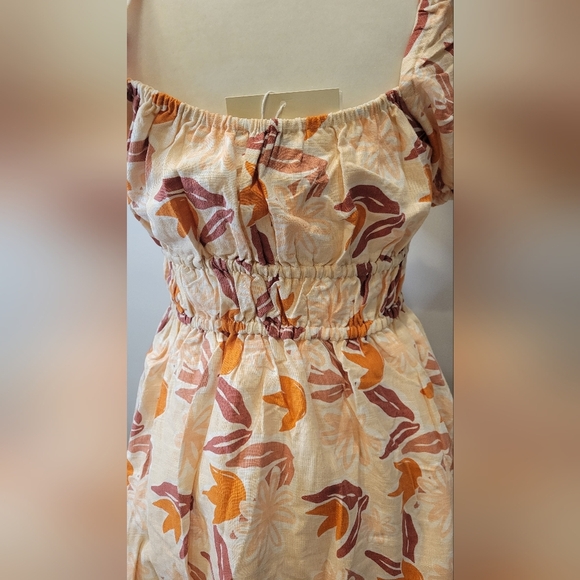 Sabo Skirt Floral Pink and Orange Dress - Picture 6 of 13